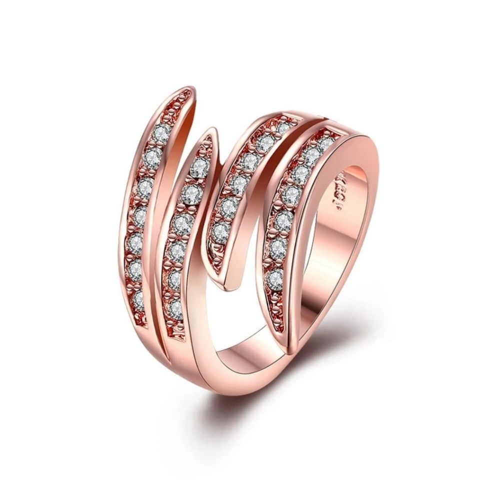 18K Rose Gold Plated Swarovski Ariana Ring